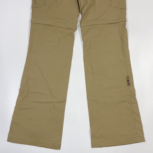 Prana Sage Convertible Hiking Pants Tan Relaxed Fit Straight Leg Size 0 - Picture 4 of 11